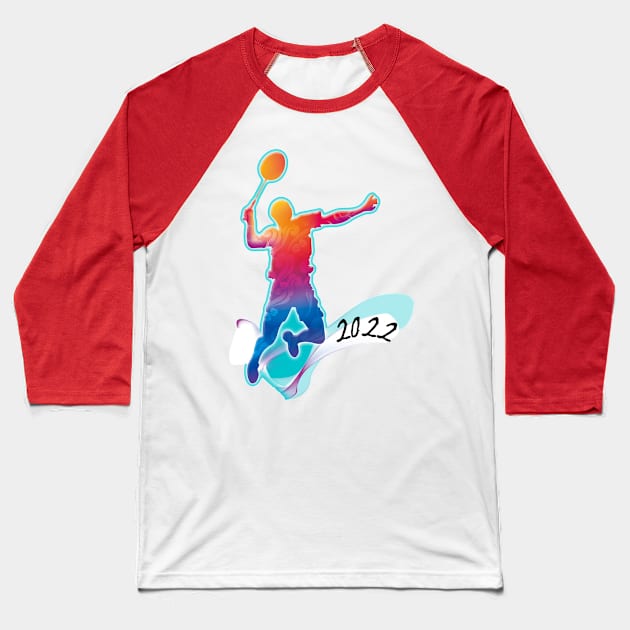 Badminton Baseball T-Shirt by Farhan S